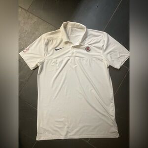 Nike Men’s Dri-Fit Size Large Tall White Clippers Polo Shirt